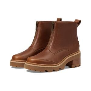 SOREl Joan Now Chelsea Zip Velvet Tan/ Gum 9.5
